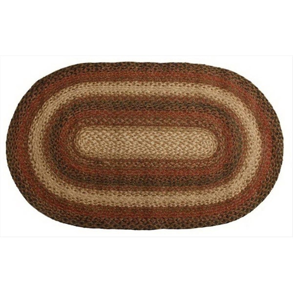 Homespice Decor Russet Hudson Jute Braided Rugs - Oval - set of 13 596048 - main